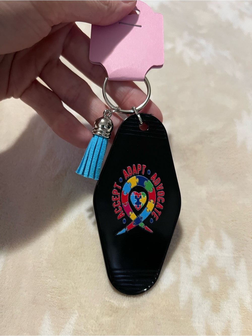 Autism Acceptance Keychain 🧩 - Picture 2 of 4